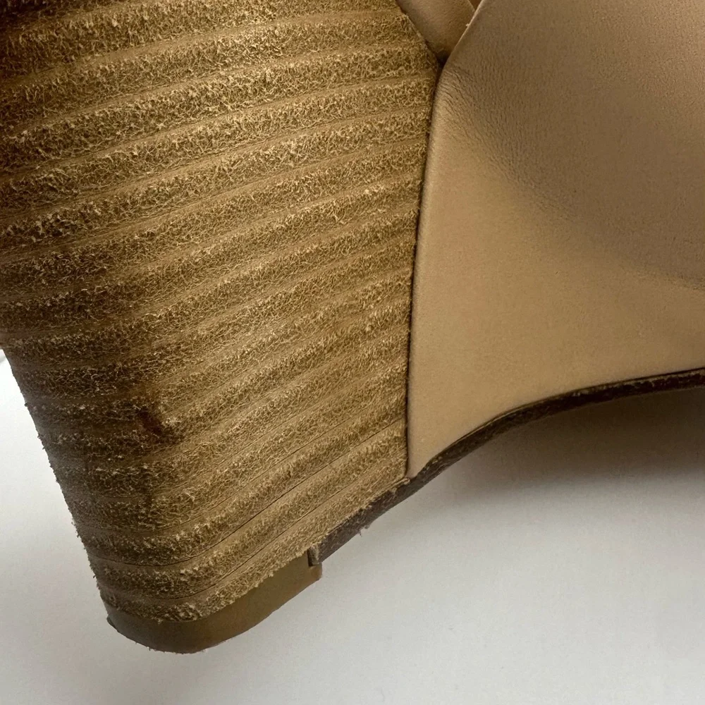 Vince || Karen Women’s Nude Wedge Sandal - Leather‎ Slingback